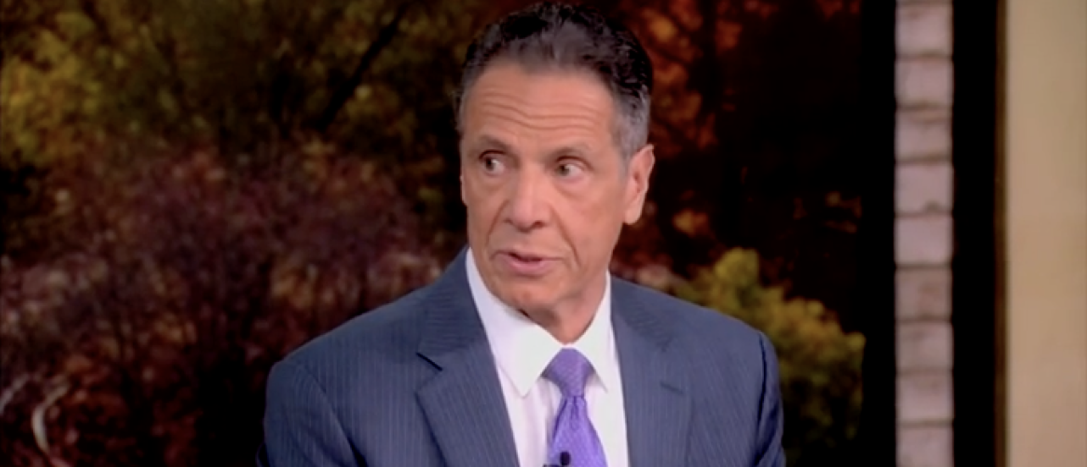Andrew Cuomo on "The View" discussing sexual harassment allegations [Screenshot/ABC/"The View"]